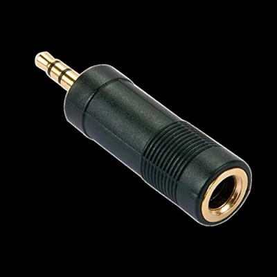 Afbeelding van LINDY 35621 Adapter Jackplug Audio [1x male 3,5 mm 1x female 6,3 mm] Zwart