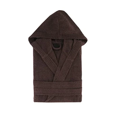 Afbeelding van Top Towel badjas uniseks voor dames of heren met capuchon 100% katoen 500 g/m² badstof badjas, Wit.
