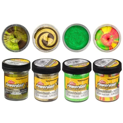 Image de Pâte à Truite Berkley PowerBait® Naturelle Pailletée Arôme Fruits 50g Apple Jack Powerbait
