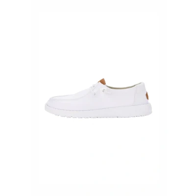 Afbeelding van Hey Dude Wendy stretch canvas sneakers voor dames, Wit, 40 EU