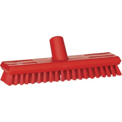 Afbeelding van Vikan Scrubbers With Water Connection Tough Floor brush supply Polyester Fiber, Hard 270x75x95mm Fiber length Ca. 30mm Red