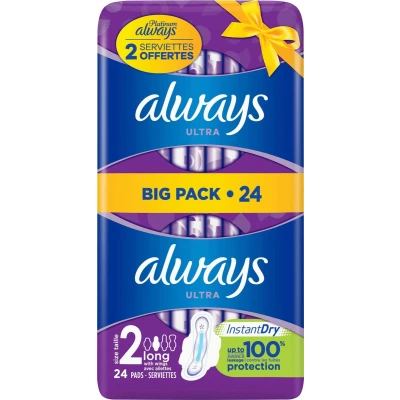 Afbeelding van Always Maandverband Ultra Long+ 24 stuks