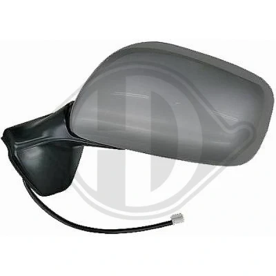 Afbeelding van Buitenspiegel Diederichs 6619225 Links Met grondlaag Bol vormig, voor elek. spiegelverstelling, Te verwarmen, Complete spiegel TOYOTA: Auris Hatchback