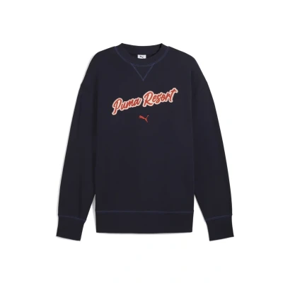 Afbeelding van Puma Premium ESS Relaxed Graphic CREW Unisex Sweater, Maat: Medium, New navy