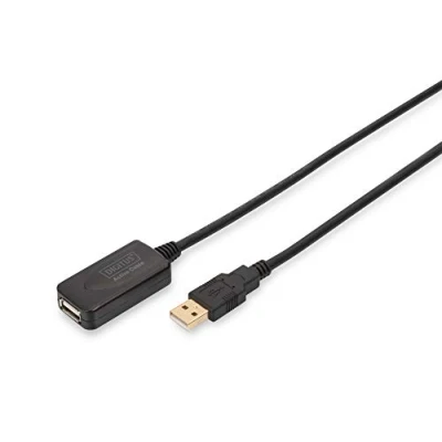 Afbeelding van Digitus USB kabel 2.0 A stekker, bus 5.00 m Zwart Actief met signaalversterking DA 70130 4