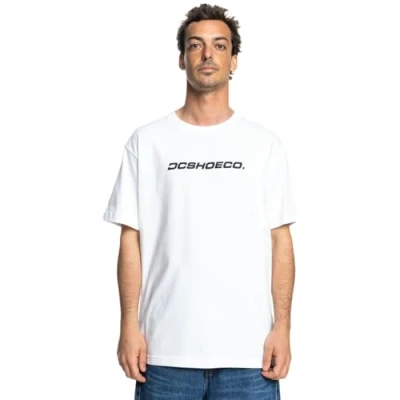 Afbeelding van DC Shoes Whereabouts Tshirt print, Heren, Maat: Medium, Wbb white
