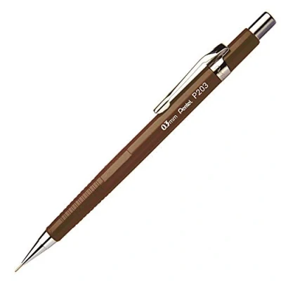 Afbeelding van Vulpotlood pentel P203 0.3mm bruin
