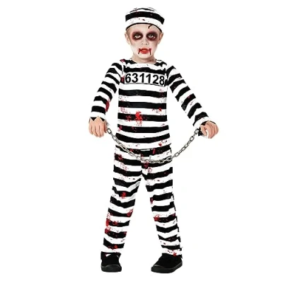 Afbeelding van Morph zombie kostuum voor kinderen, zombie, gevangene, Halloween Haloween