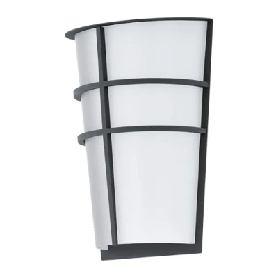 Afbeelding van EGLO Breganzo Buitenverlichting Wandlamp 2 Lichts LED Antraciet Wit