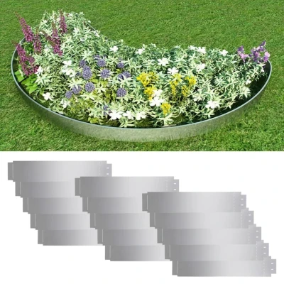 Afbeelding van Grasboorden 15 st 100x20 cm gegalvaniseerd staal