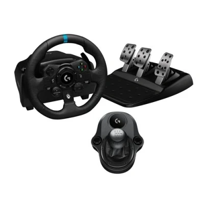 Image de Logitech Combo Volant Gaming G923 Se + Levier De Vitesse Driving Force Xbox X S/ One/pc/mac Noir (991 000532)