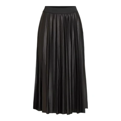 Afbeelding van Vila Vinitban Skirt/Su Noos Damesrok, zwart.