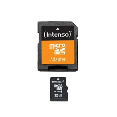Afbeelding van Intenso 3403480 Micro SD/SDHC kaart 32 GB, klasse 4, zwart