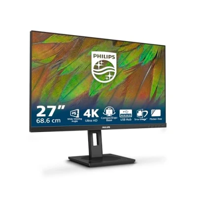Afbeelding van Philips 3000 series 27B1N3800/00 LED display 68,6 cm (27&quot;) 3840 x 2160 Pixels 4K Ultra HD LCD Zwart