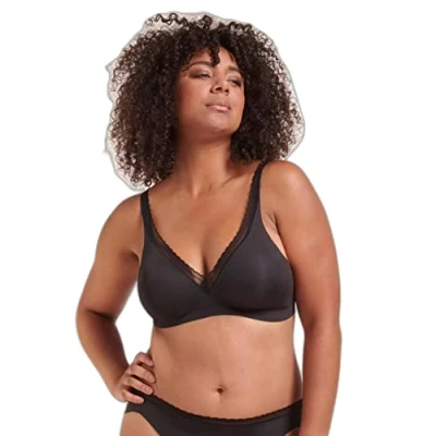 Afbeelding van Sloggi Adapt Twist Tshirt BH, Dames, Maat: 90B/C, Black
