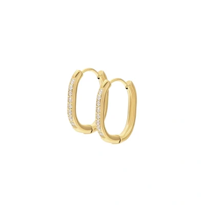 Afbeelding van Oorbellen Oval Stone iXXXi Gold