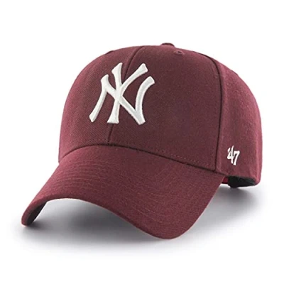 Afbeelding van 47 Brand New York Yankees MVP Cap B MVPSP17WBP KM, Unisex, Kastanjebruin, Pet, maat: One size