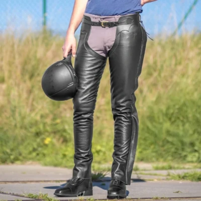 Afbeelding van Dyon Chaps Leather Zwart