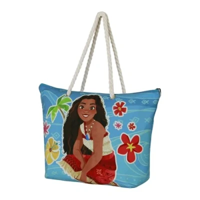Afbeelding van Disney Soleil Beach Bag Strandtas, uniseks, 1 stuk, Blue Moana, Eén maat, Strandtas zon