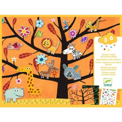 Afbeelding van Djeco knutselset herbruikbare stickers off ground tag