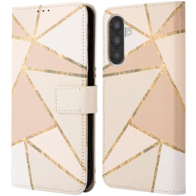 Afbeelding van imoshion Hoesje Geschikt voor Samsung Galaxy A26 Design Bookcase smartphone Beige Graphic