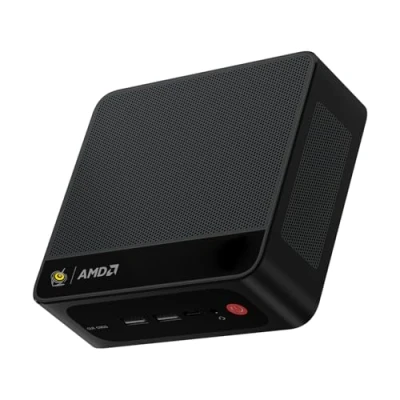 Afbeelding van Beelink Mini PC SER5 Max Desktop met AMD Ryzen 7 6800U (8C/16T, tot 4,7 GHz), 32 GB (16 x 2) LPDDR5, SSD M.2 PCIe 4.0 500 GB, Bluetooth 5.2/WiFi 6/LAN 1000 Mbps/HDMI/DP/Type C