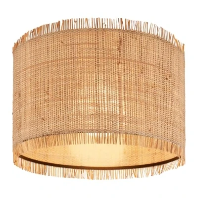 Afbeelding van Borra plafondlamp, natuurlijke kleur, Ø 40 cm, stro, E27