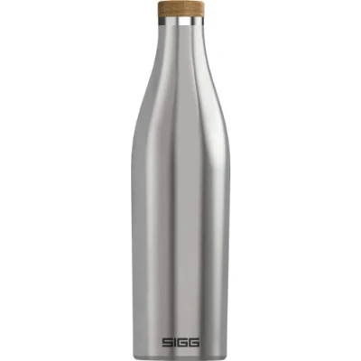 Afbeelding van SIGG Thermosfles Meridian geborsteld waterdicht en extra fijn BPA vrij plasticvrij roestvrij staal 18/8 dubbelwandig bamboesluiting 0,5 l