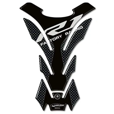 Afbeelding van labelbike 3D stickers tankbescherming motorfiets compatibel met Yamaha R1 R 1