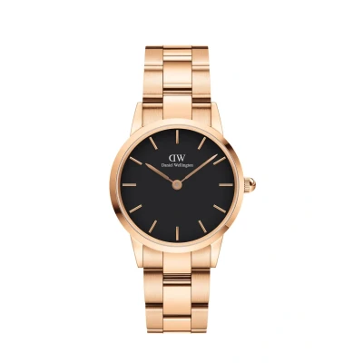 Afbeelding van Daniel Wellington Iconic LINK 28mm Horloge Rose goldcoloured, Dames, Maat: 40, gold coloured