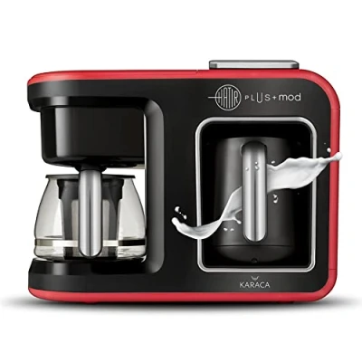 Afbeelding van Karaca Hatır Plus Mod 5 in 1 koffie en theemachine Rood