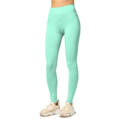 Afbeelding van Merry Style MS MS10 143 LE Dames Leggings Sport Vrijetijdsbroek Lang Viscose Sporbroek Yogabroek Munt XXL