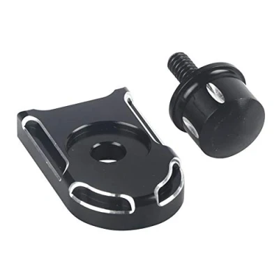 Afbeelding van Yctze voor harley davidson zadelbout zadelmoer zitting tong cover zwart motorfiets achterbank bout montage knop