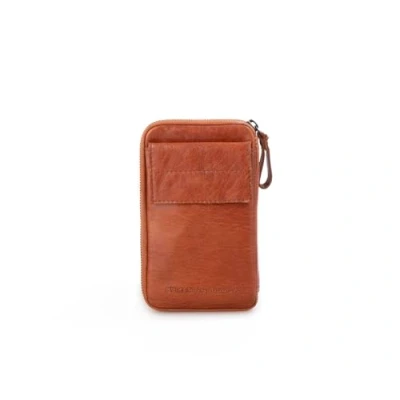 Afbeelding van Spikes &amp; Sparrow Reno Portemonnee/crossover voor dames, Brandy, Retro