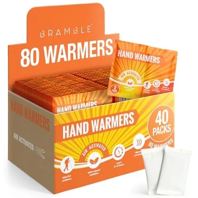 Afbeelding van Bramble 80 Handwarmers, Pocket &amp; Handschoen Warmers voor Fietsen, Wandelen, Voetbal Toeschouwers 10 uur warmte