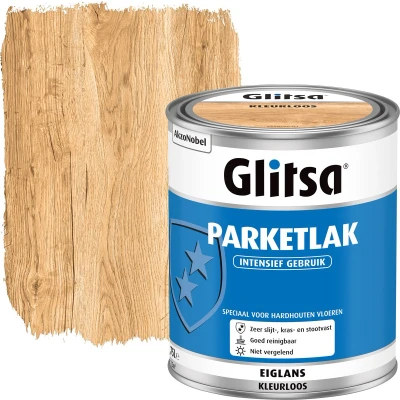 Afbeelding van Glitsa Parketlak Eiglans 0,75l Blanke lak &amp; Beits