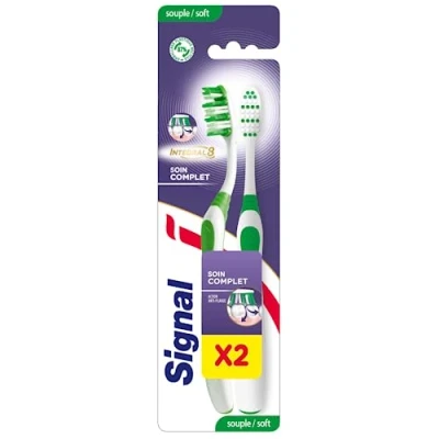 Afbeelding van Signal Set van 2 Integral 8 Tandenborstels Compleet Zacht