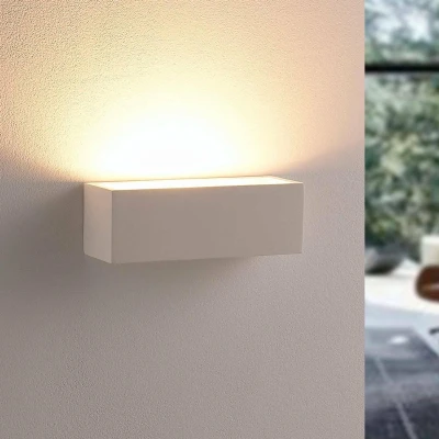Afbeelding van Lindby wandlamp 1licht Gips H: 7.5 cm G9 wit