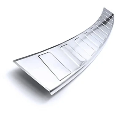 Afbeelding van teileplus24 L530 Kofferbakrandbescherming V2A roestvrij staal voor Skoda Octavia III Combi 2013 2017 met rand