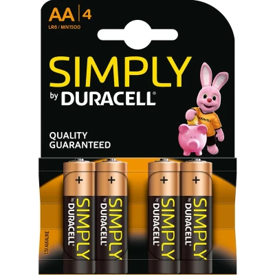 Afbeelding van Goobay LR6 4 BL Duracell Simply Single use battery AA Alkaline 1,5 V