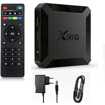 Afbeelding van X96, Q 2 GB RAM en 16 ROM box Android tv Media Player Hoge kwaliteit (Android 11.0) met afstandsbediening HDMI kabel, multimediaspeler, 4K