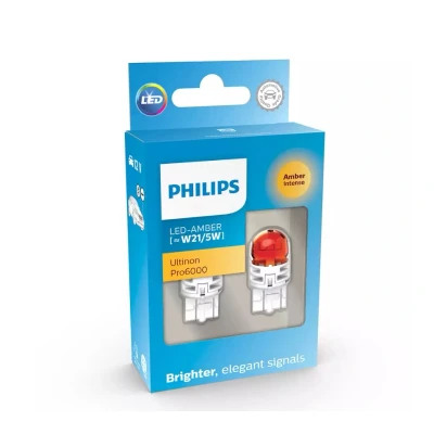 Afbeelding van Philips W21/5W LED Retrofit Oranje 12V 2 Stuks