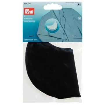 Afbeelding van Sous Bras Lange Mouwen Zwart M (2 Stuks) 100% Katoen Schoudervulling