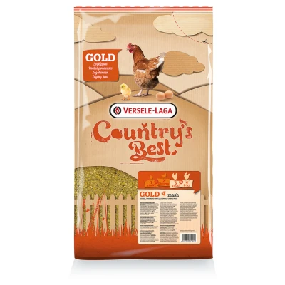 Afbeelding van Versele Laga Country`s Best Gold 4 Mash Legmeel Kippenvoer 5 kg Vanaf 1e Ei