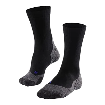 Afbeelding van Falke TK2 Cool Lyocell Wandelsokken, voor dames, zwart/blauw, verkrijgbaar in andere kleuren, dun, versterkt, trekkingsokken, zonder patroon, gemiddelde voering, lang verkoelend, 1 paar