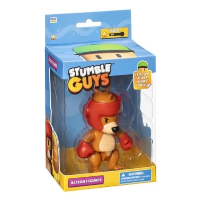 Afbeelding van Bandai Stumble Guys Boxing Roo Figuur 11 cm met Stickers Gearticuleerd karakter Videospel Kangaroo Speelgoed voor kinderen tieners vanaf 8 jaar