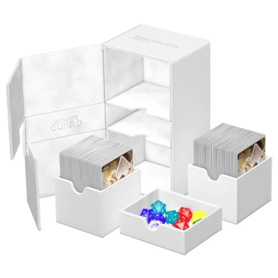 Afbeelding van Ultimate Guard Twin Flip&#039;n&#039;Tray Deck Case 200+ XenoSkin Monocolor White