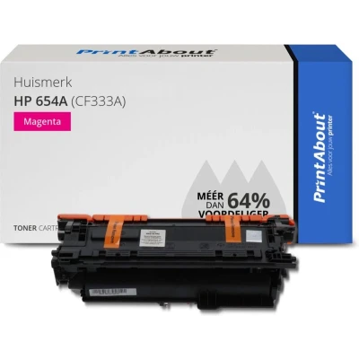 Afbeelding van Huismerk HP 654A (CF333A) Toner Magenta