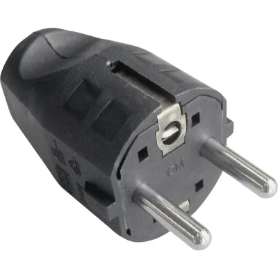 Afbeelding van Bachmann 910.100 Stekker met randaarde Kunststof 250 V Zwart IP20