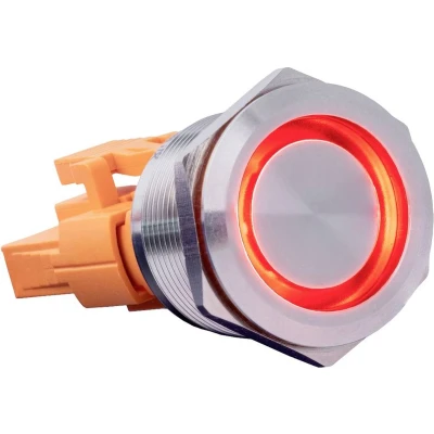 Afbeelding van Joy IT Button22C 02 Schakelaar 240 V 15 A Continu Rood (Ø x l) 24.8 mm 34.50 IP67, IK10 1 stuk(s)
